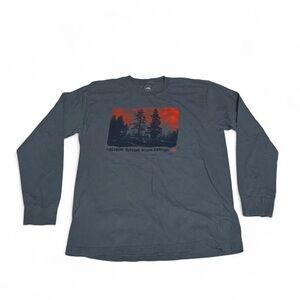 Men's Graphic Explore more Long Sleeve Shirt - Dark Gray north face